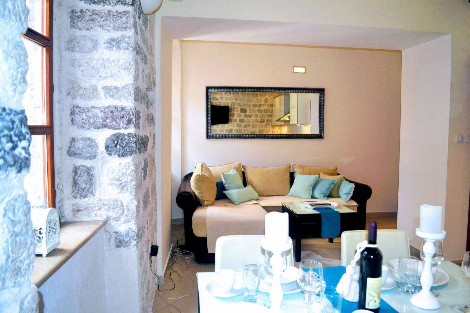 Kotor, Montenegro, window stone detail